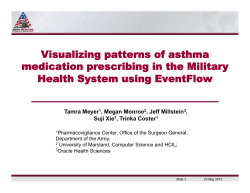 Visualizing Patterns of Asthma Medication Prescribing in the Military Health System using EventFlow