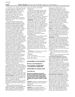 Notice of Availability