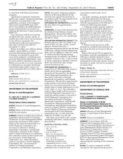 Notice of Availability