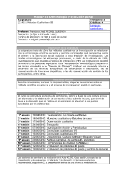 Metodolog a III: M todos Cualitativos