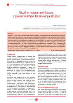 Nicotine replacement therapy-South Africa Family Practice-vol 52 (4)-2009
