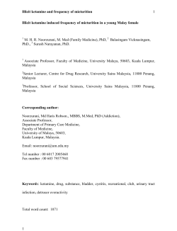 Illicit ketamine-corrections