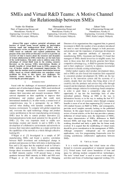 SMEs and Virtual R&D Teams A Motive Channel