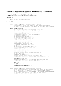 Cisco NAC Appliance Release 4.6(1) Supported Windows Products