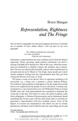 Mangan 2008 RepresentationRightnessAndTheFringe JCS