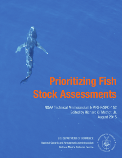 NOAA Technical Memorandum: Prioritizing Fish Stock Assessments (August 2015)