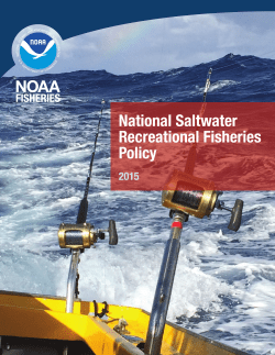NOAA National Saltwater Recreational Fisheries Policy (February 2015)