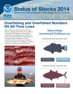 NOAA: Status of Stocks 2014, Annual Report to Congress