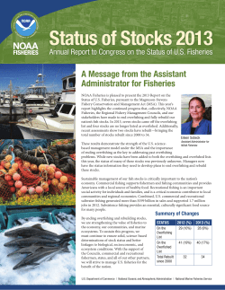 NOAA Status of US Fisheries 2013