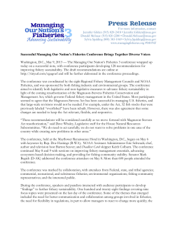 Successful Managing Our Nations Fisheries Conference