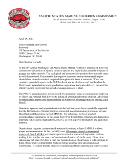 Letter to Secretary of the Interior Jewell on Lake Mead