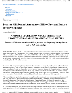 Sen Gillibrand Announces Bill S1153
