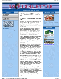 Some CWT Funding Realigned After State Talks (June 2014)