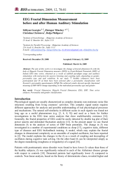 EEG Fractal Dimension Measurement before and after Human Auditory Stimulation