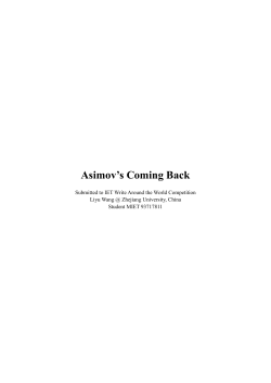 Asimovs Coming Back