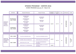 To see all the schedules and subjects offered in the summer program please access the following table.
