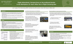 Flight attendants' perspectives on secondhand smoke in the workplace 25 years after the in-flight smoking ban