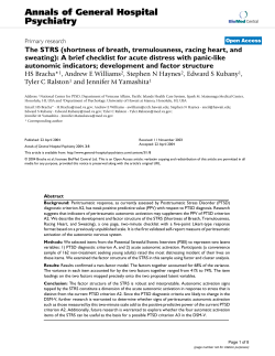 Bracha HS Haynes SN et al. 2004 S.T.R.S Checklist for PTSD Criterion A