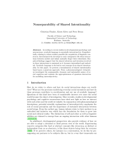 SharedIntentionality