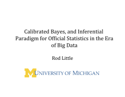 Calibrated Bayes, an Inferential Paradigm for Official Statistics in the Era of Big Data