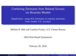 Combining Estimates from Related Surveys via Bivariate Models