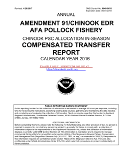 Chinook PSC Allocation In-Season Compensated Transfer Report