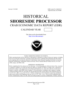 Historic Shoreside Processor EDR