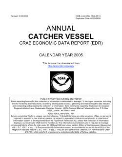 2005 Annual Catcher vessel EDR