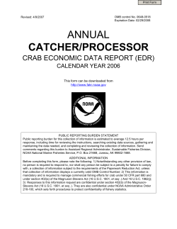 2006 Annual Catcher Processor EDR