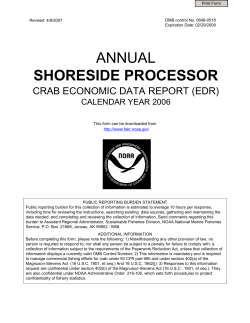 2006 Annual Shoreside Processor EDR