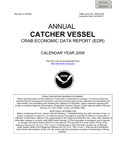 2008 Annual Catcher Vessel EDR