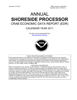 2011 Shoreside Processor EDR