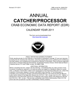 2011 Catcher Processor EDR