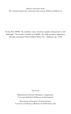 evola metafora concettuale