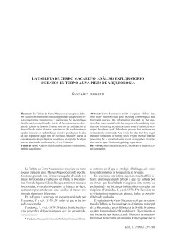 Tableta de Cerro Macareno