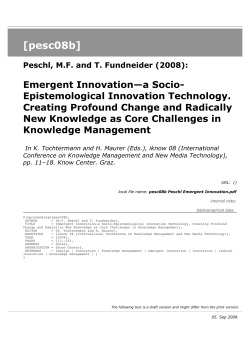 pesc08b Peschl Emergent Innovation