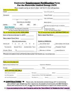 Employment Notification Form