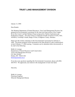 Tongue River Dry Creek Project EA - January 2004