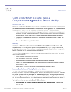 Cisco BYOD at-a-glance