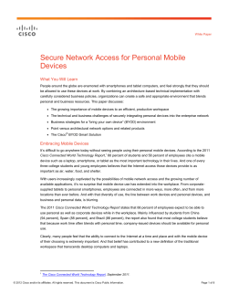 Cisco Secure Access Overview