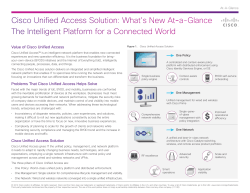 Cisco Unified Access at-a-glance