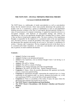 NSTP Theory