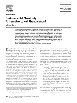 Environ. Sensitivity Paper - Seminars Journal