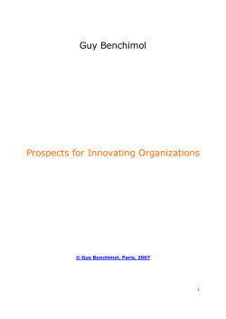 PROSPECTS FOR INNOVATING ORGANIZATIONS