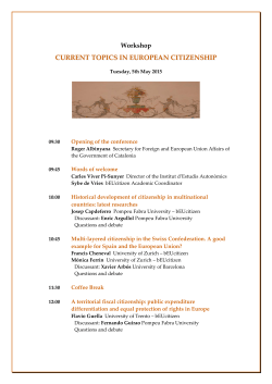 "Current Topics in European Citizenship"