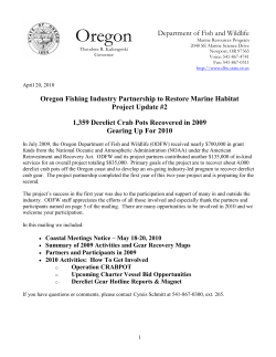 2009 Derelict Pot Gear Cleanup Summary (.pdf)