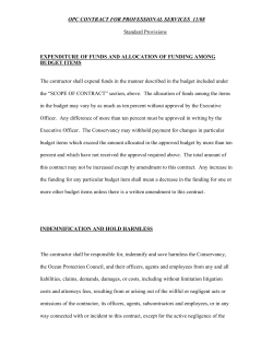 OPC Contract for Professional Services