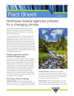 Northwest federal agencies prepare for a changing climate (July 2011)