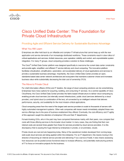 Cloud Infrastructure White Paper