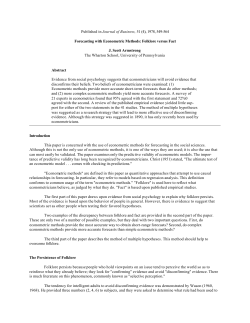 ForecastingWithEconometricMethods